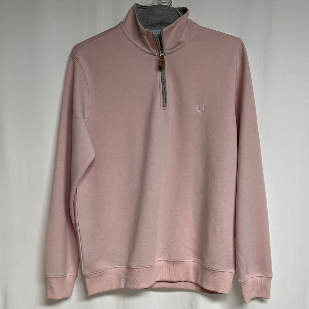Chaps Women's Pink Zip-Up Sweater